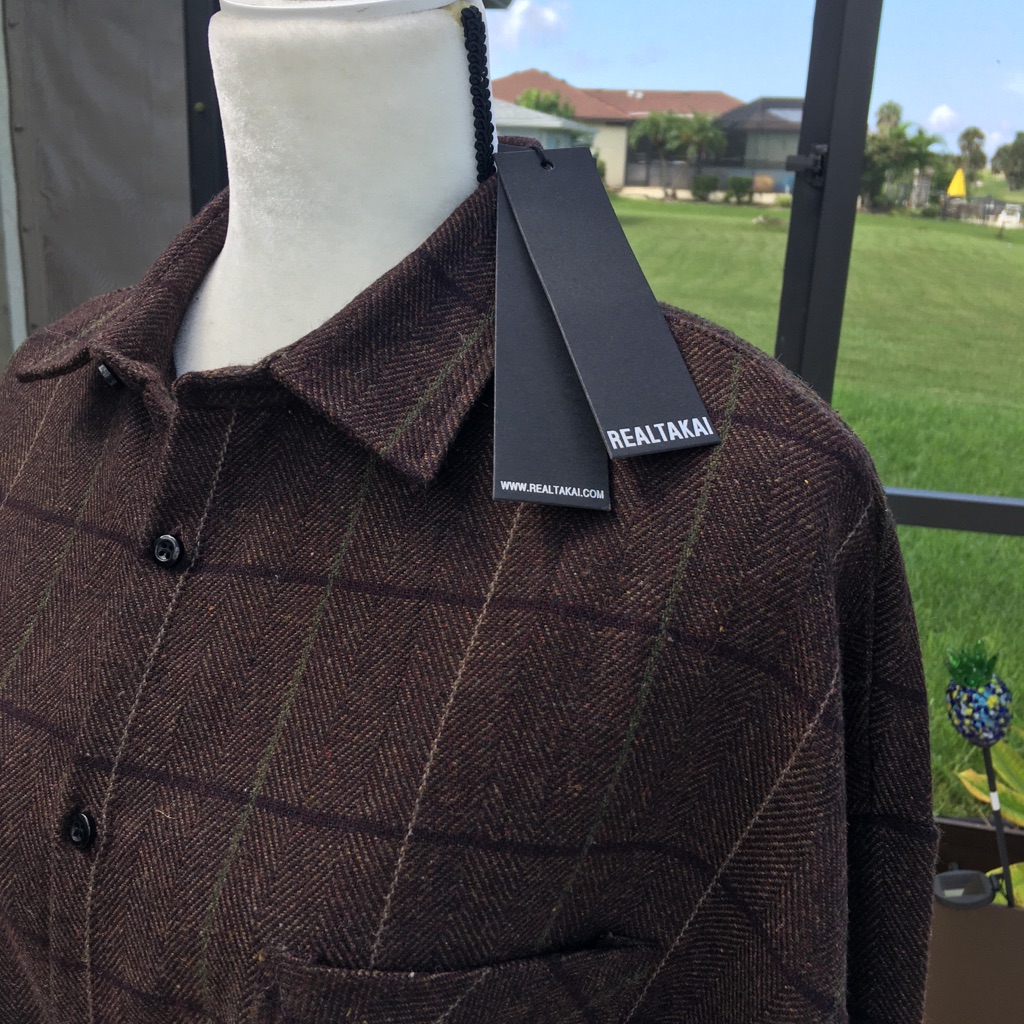 Realtakai Xl Brown/Tan Nwt Plaid Men's Heavyweight Jacket/Shirt — image 2 of 8